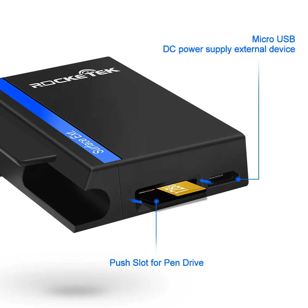 Rocketek USB type C 3 0 или 2 адаптер для чтения карт памяти SD/TF micro SD Microfoft Surface go Hub