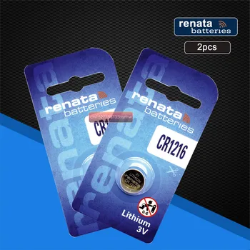 

2pc renata lithium Battery CR1216 3V %100 original brand renata 1216 battery