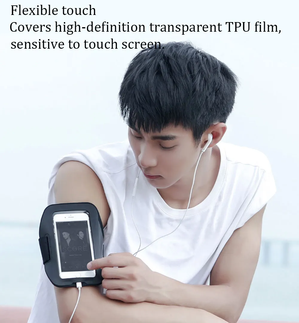 Xiaomi YUNMAI 6 Inch Waterproof Arm Bag Phone Holder Outdoor Sports Running Reflective Pouch For iPhone X (5)