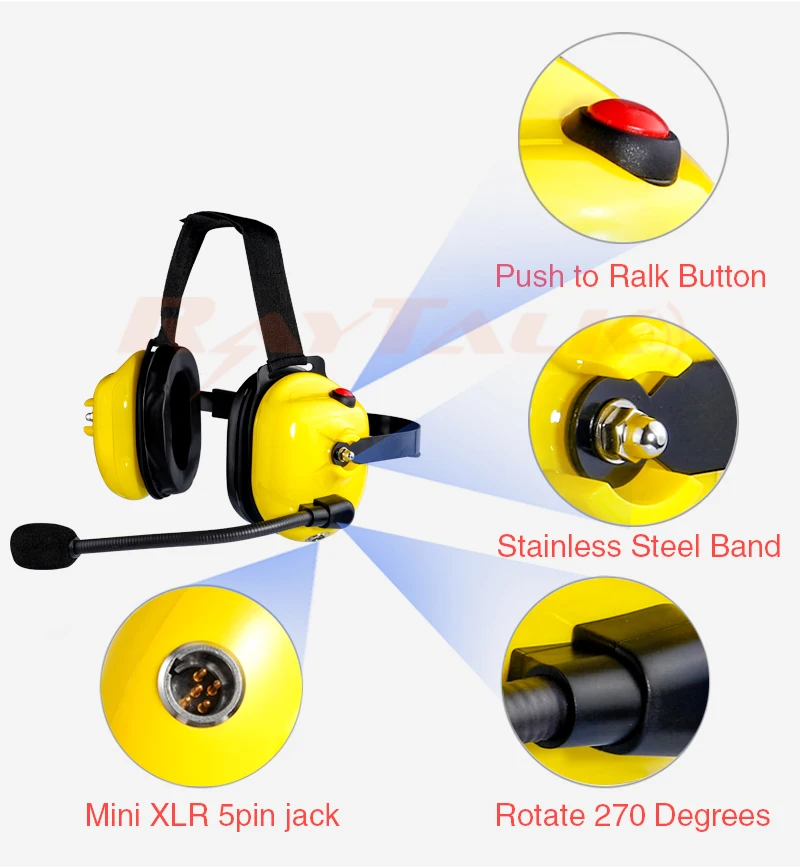 Высокое качество Шум шумоподавления Heavy Duty наушников для IC-F21 IC-F3GS IC-F4GS IC-F14 IC-F14S и т. д