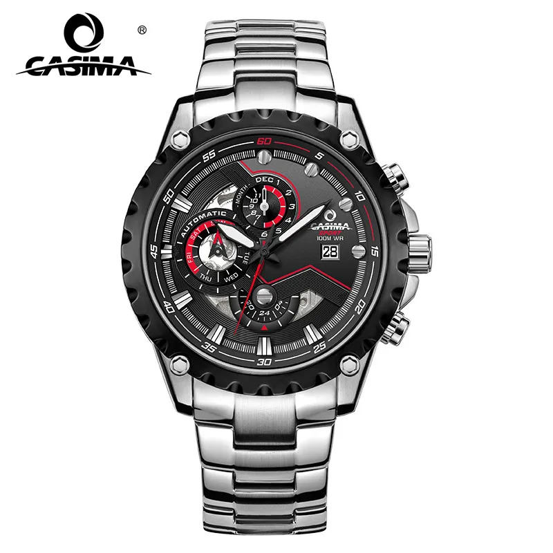 

Luxury brand 2018 new arrival watch multifunctional mechanical sport men's watch stopwatch waterproof men wristwatches8211