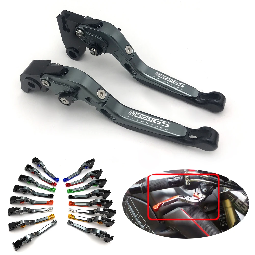 

CNC Aluminum Adjustable Motorcycle Brake Clutch Levers Motorcycle Brake Handle For BWM R1200GS Adventure 2014-2018 2015 2016