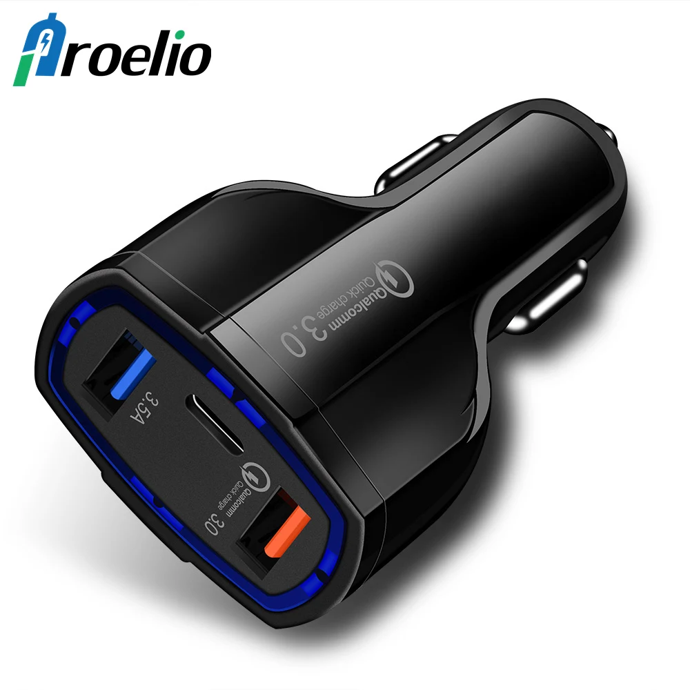Proelio Quick Charger 3.0 Dual USB Car Charger For iPhone 6 7 8 Plus X XR XS Max Fast Mobile Phone Car Charger For Xiaomi Mi 8 9