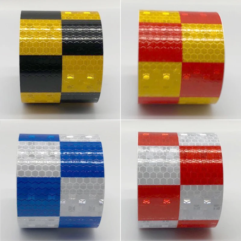5cm width Car Decoration Motorcycle Reflective Tape Stickers Styling for Automobiles Safe Material Safety Warning Tape
