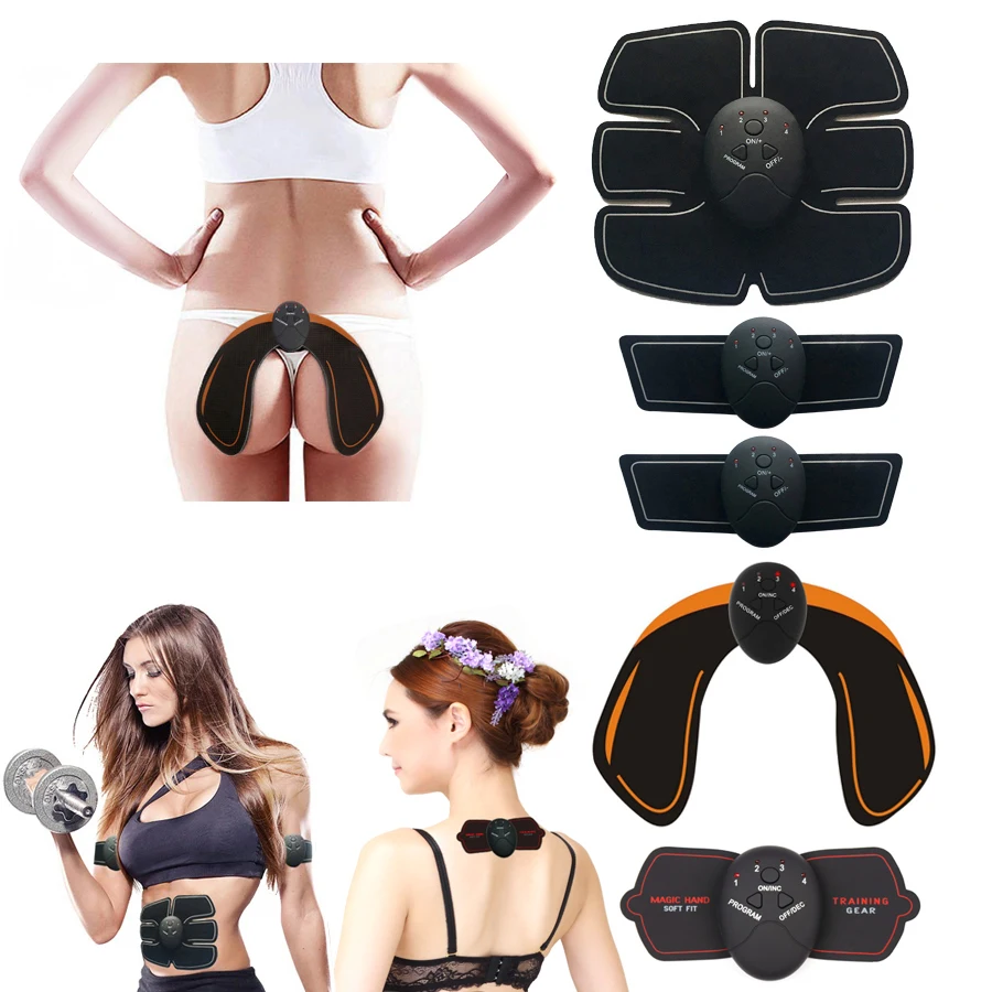 

Ems Abdominal Muscle Trainer Slimming Fat Burning Massage Simulator Fitness Training Apparatus Workout Hip Muscle Stimulator Bel