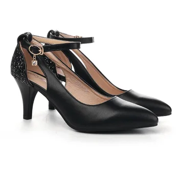 

2020 fashion ladies high heels Woman stiletto pointed shoes New comfortable business wear Flight attendant party shoes