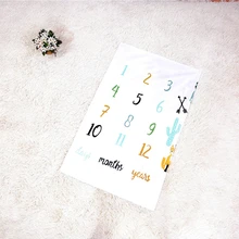 Новорожденный ребенок ежемесячный рост одеяло-Ростомер письмо фон Фотография реквизит JUL14_17