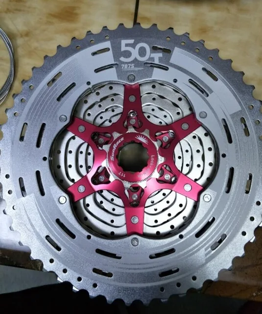 

SunRace 11 speed 11-50 t CSMX80 mtb bicycle cassette free wheel wide ratio mtb bicycle wheel free cassette 11 speed 2017