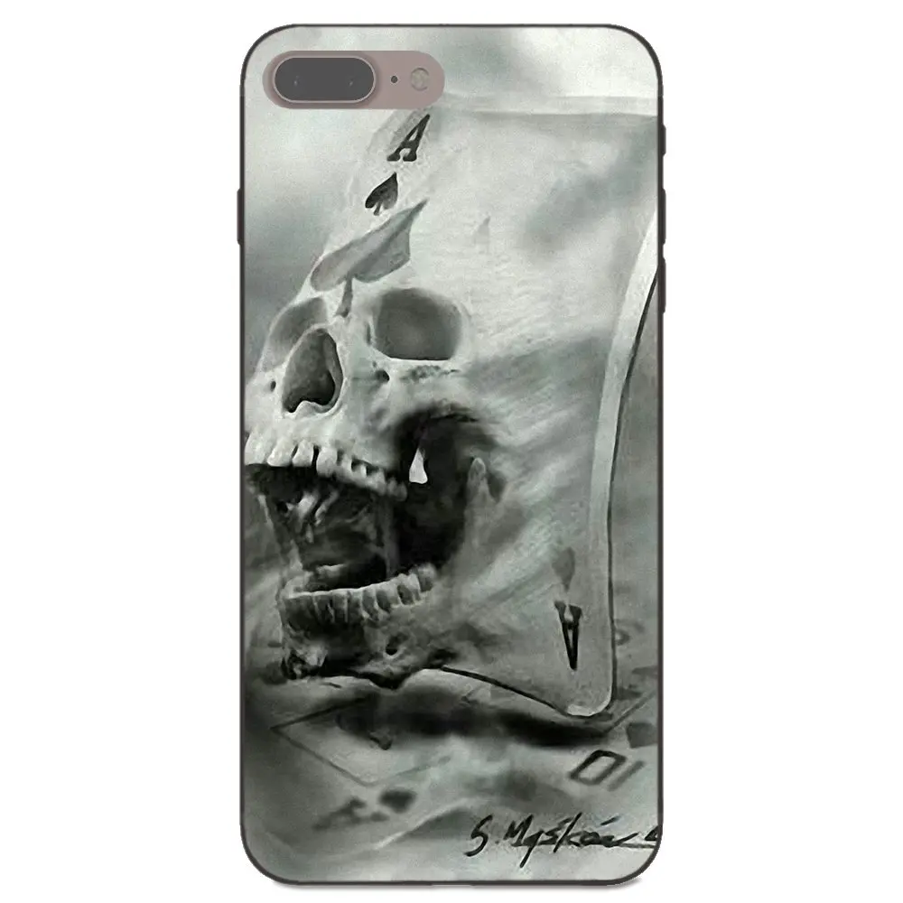 Ace Of Spades Poker Card для Samsung Galaxy A3 A5 A6 A6s A7 A8 A9 Star Plus 2016 2017 2018 мягкий чехол