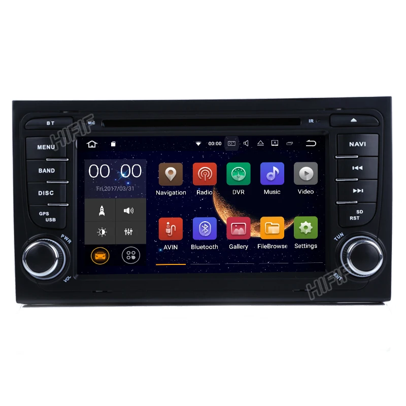 Clearance Free Camera 1024*600 Quad Core Android 7.1.1 Car DVD Player for Audi A4 2002-2007 S4 RS4 8E 8F B9 B7 RNS-E (DTV DAB+ Optional) 2
