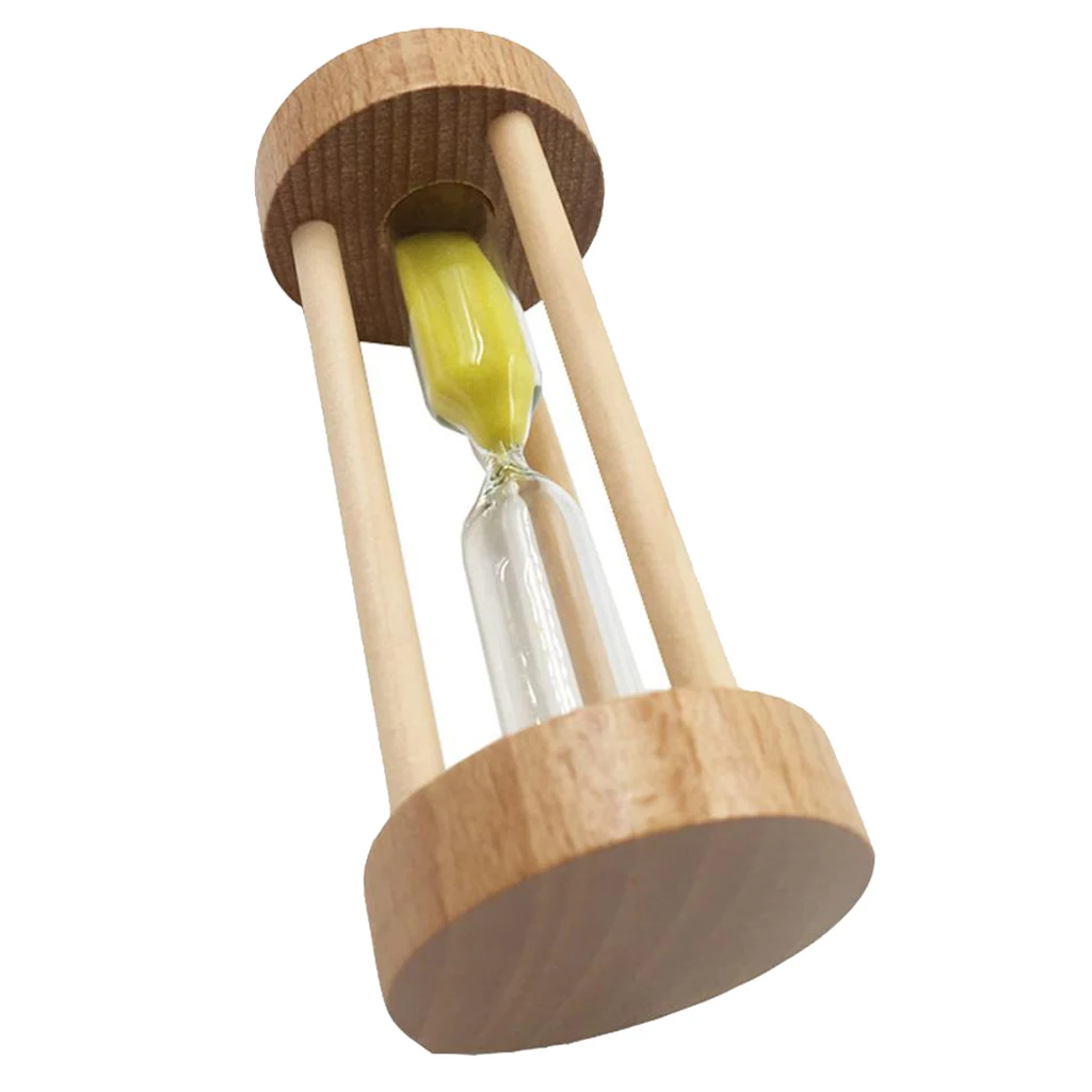 1Pcs 3minutes Wooden Frame Colorful Hourglass Sandglass Sand Clock Timers Kitchen Egg Cooking Timer Counts Watch