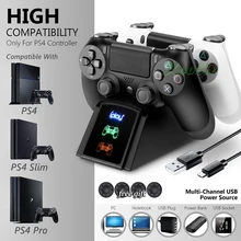 PS 4 Slim PRO 3 in 1 Wireless Controller Charging Dock PS4 Joystick Charger Play Station 4 Gamepad Charging Base for Dualshock 4