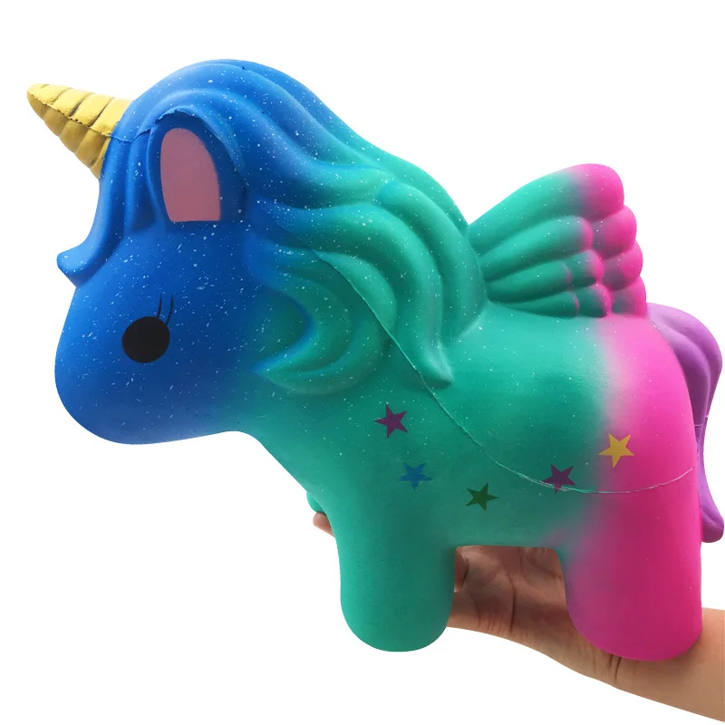 Большой Мягкий Jumbo медленно поднимающиеся игрушки Squishi Unicornio Kawaii пончик лучший подарок для детей антистресс огромная игрушка украшение стола - Цвет: Big 25cm