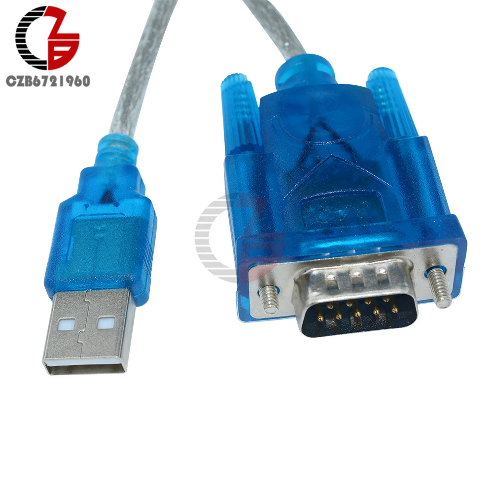 

USB to RS232 Serial Port 9 Pin DB9 Cable Serial COM Port Adapter Convertor Blue
