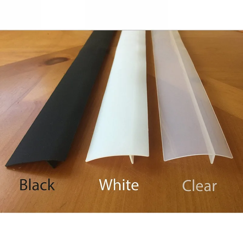 

Set of 2 Cut-to-Fit Multiple Sizes Silicone Gap Covers Sealing Strips for Counters Appliances Dryers Kitchen Stoves Washing