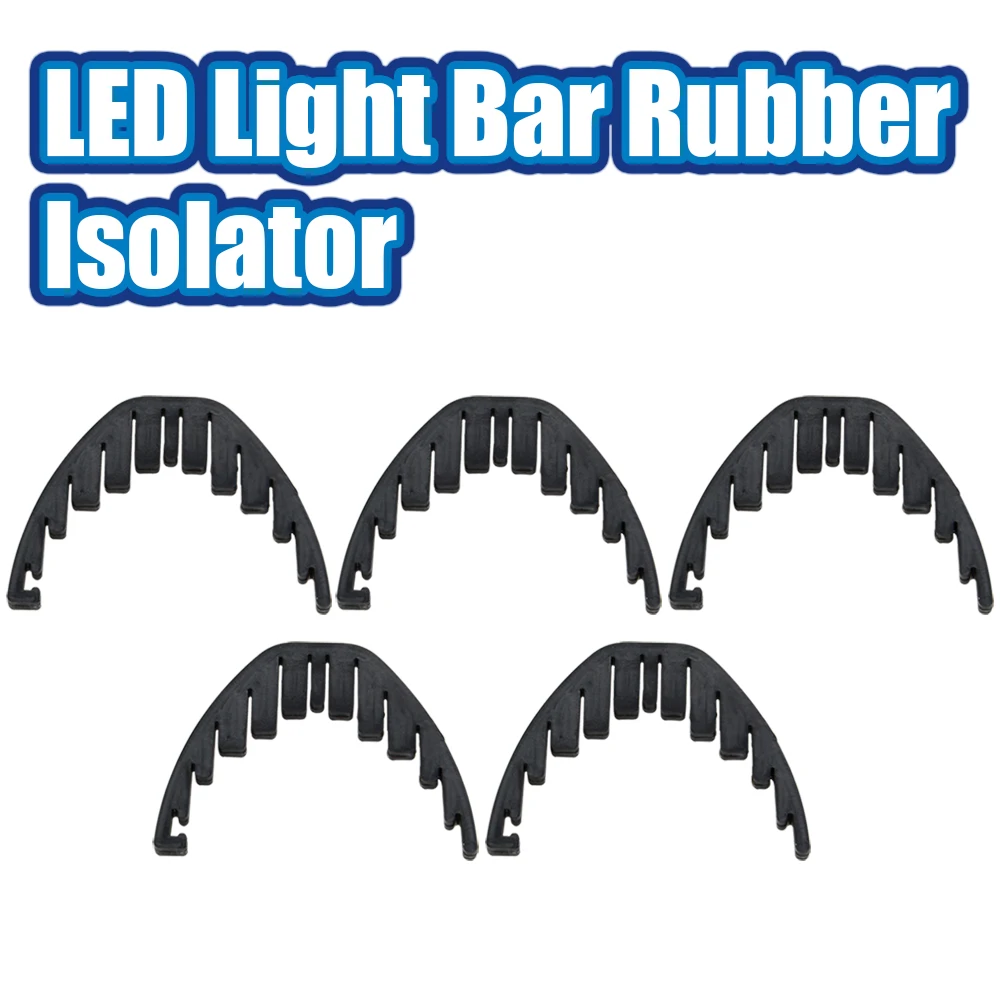 Racbox 5pcs Led Light Bar Rubber Isolator Rubber Damper Reduce Noise