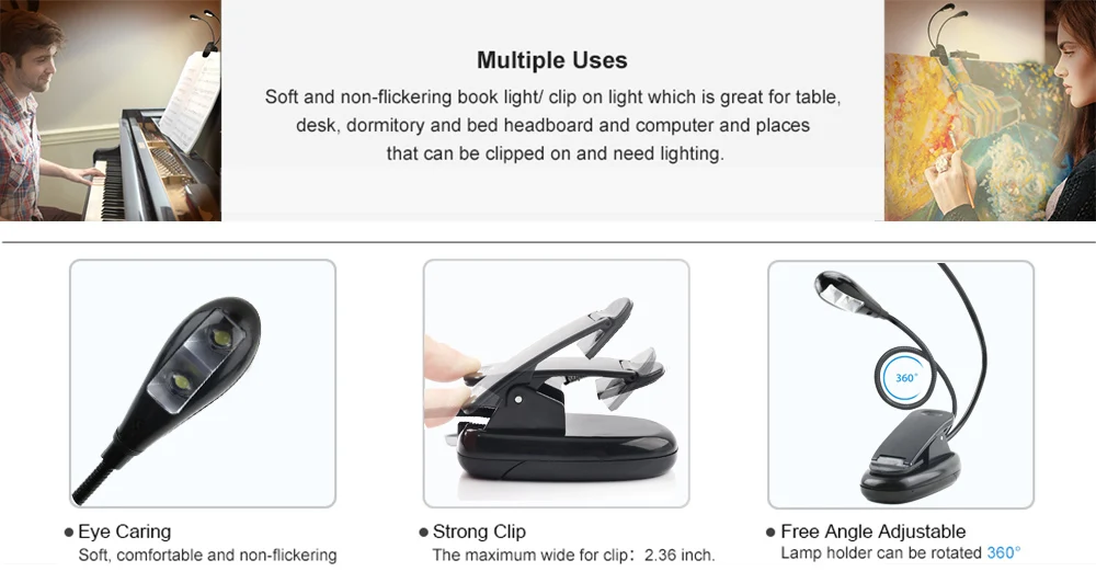 clip table light