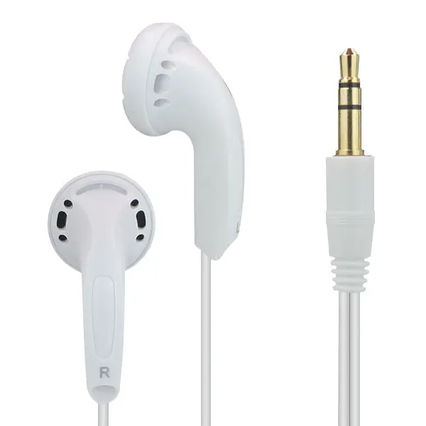 Высококачественные динамические наушники 3,5 мм с плоской головкой, спортивные наушники с басами, Hi-Fi наушники для Xiaomi iPhone samsung Xiomi - Цвет: White