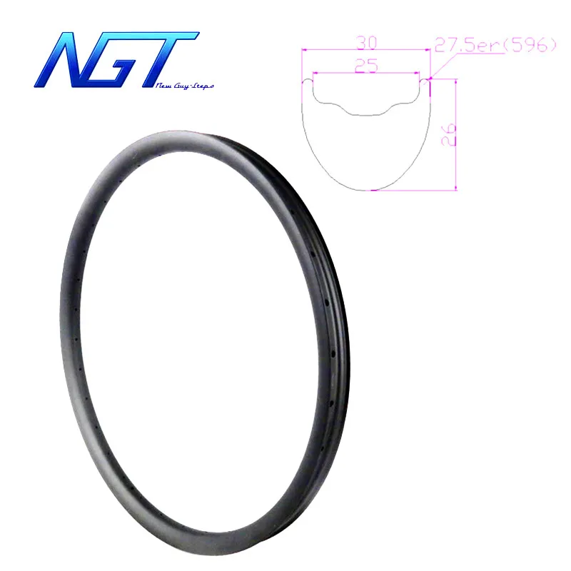 

650B Carbon Mountain Bike Wheels MTB Bike Rims 27.5'' Size Disc Brake Bike Parts 27.5 er Tubeless Tire Profile NGT New Guy Steps