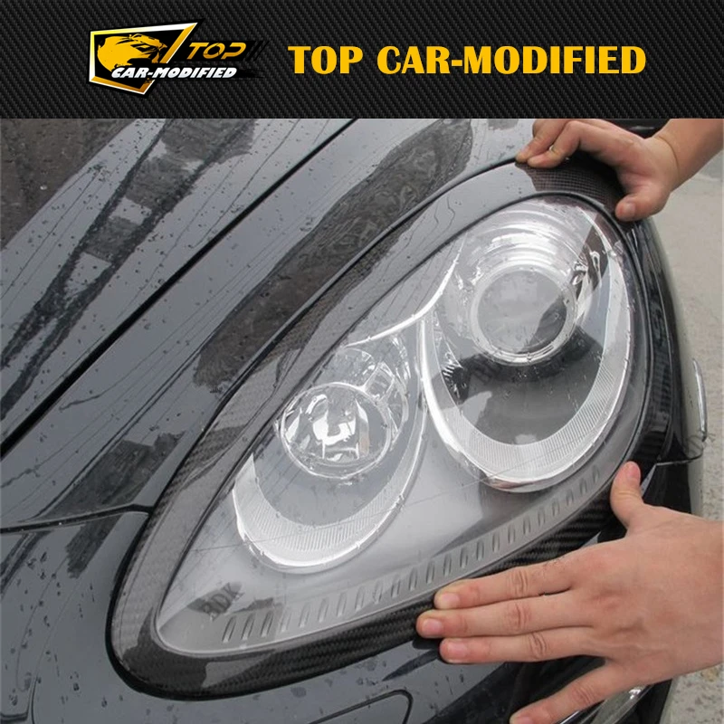 FreeShipping100RealCarbonFiberHeadlightsEyebrowsEyelidsFor