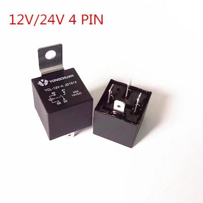 高品質自動車リレーjd1914 Jd2914 Jd1912 Jd2912 Dc 12v 24v 40a車リレー4pin 5pinと鉄片 Automobile Relay Car Relay40a Relay Aliexpress