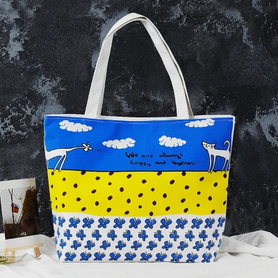 

Free Shipping Soft Foldable Tote Large Capacity Women Shopping Bag Ladies Daily Use Handbags Casual Beach Bag Tote WUSL35