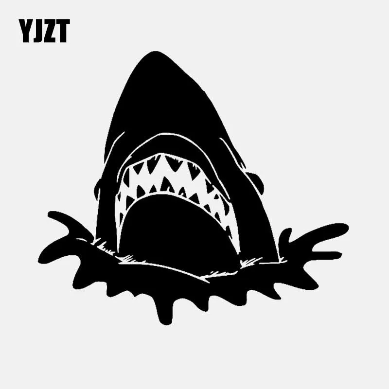 YJZT 15 9 см * 14 акула большая белая челюсти виниловые наклейки в виде Фотообоев c