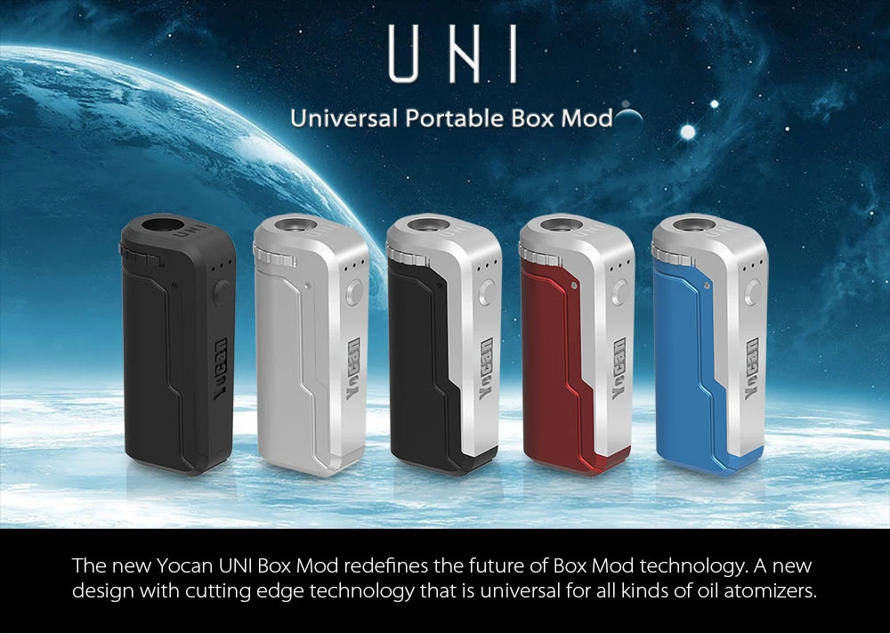 Yocan UNI Mod коробка комплект подогрева батарея переменного напряжения 650 мАч с регулируемой высотой 510 резьба электронная сигарета мод Vape