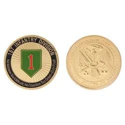 2018 памятная монета 1th пехотная дивизия армия США коллекция искусство подарки сувенир Aug4_32