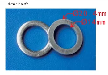 

shhworldsea 100/300/500/1000 Oil Drain Plug Gasket Thickness:2mm car fastener clips auto fastener metal for Hyundri#21513-23001N