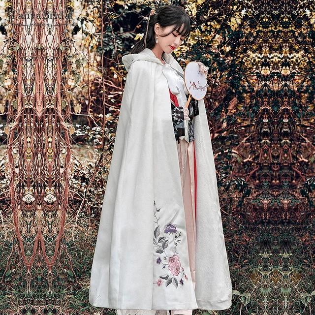 Disc  Hooded Wedding Cape Long Cloak Wool Fur Winter Bridal Outfit Noiva Wrap Elegant with appliques DJ060