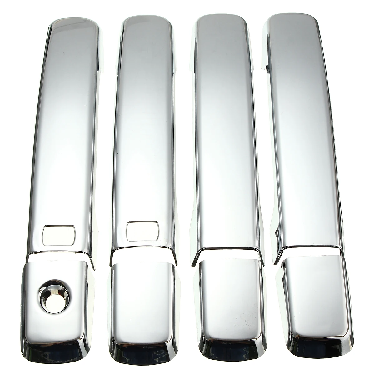 8Pcs Car Auto Chrome Door Handle Cover Trim W/key for