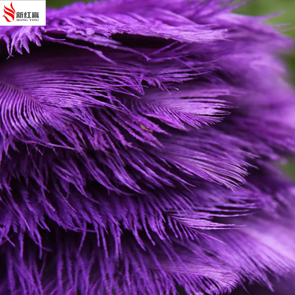 10 pcs natural purple ostrich feathers 30 to 35 cm / 12 to 14 inches