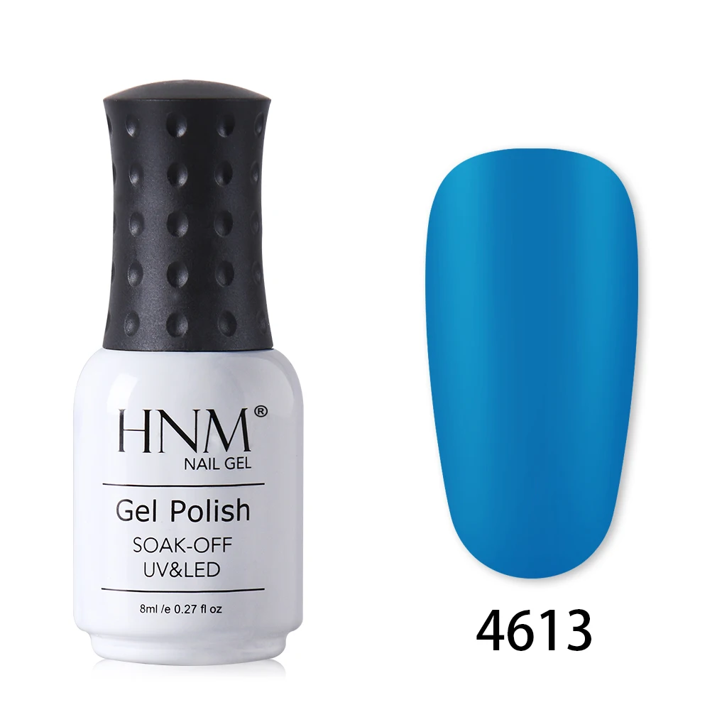 HNM 8 мл одношаговый матовый гель для ногтей чистый цвет лак для ногтей для УФ-и светодиодной лампы гель замачиваемый 1 комплект Гель-лак матовый эффект длинный последний Гель-лак чернила - Цвет: 4613