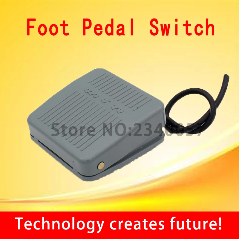 

Foot Switch 0-400V Footswitch Foot Momentary Control Switch Electric Power Pedal SPDT Grey 15A