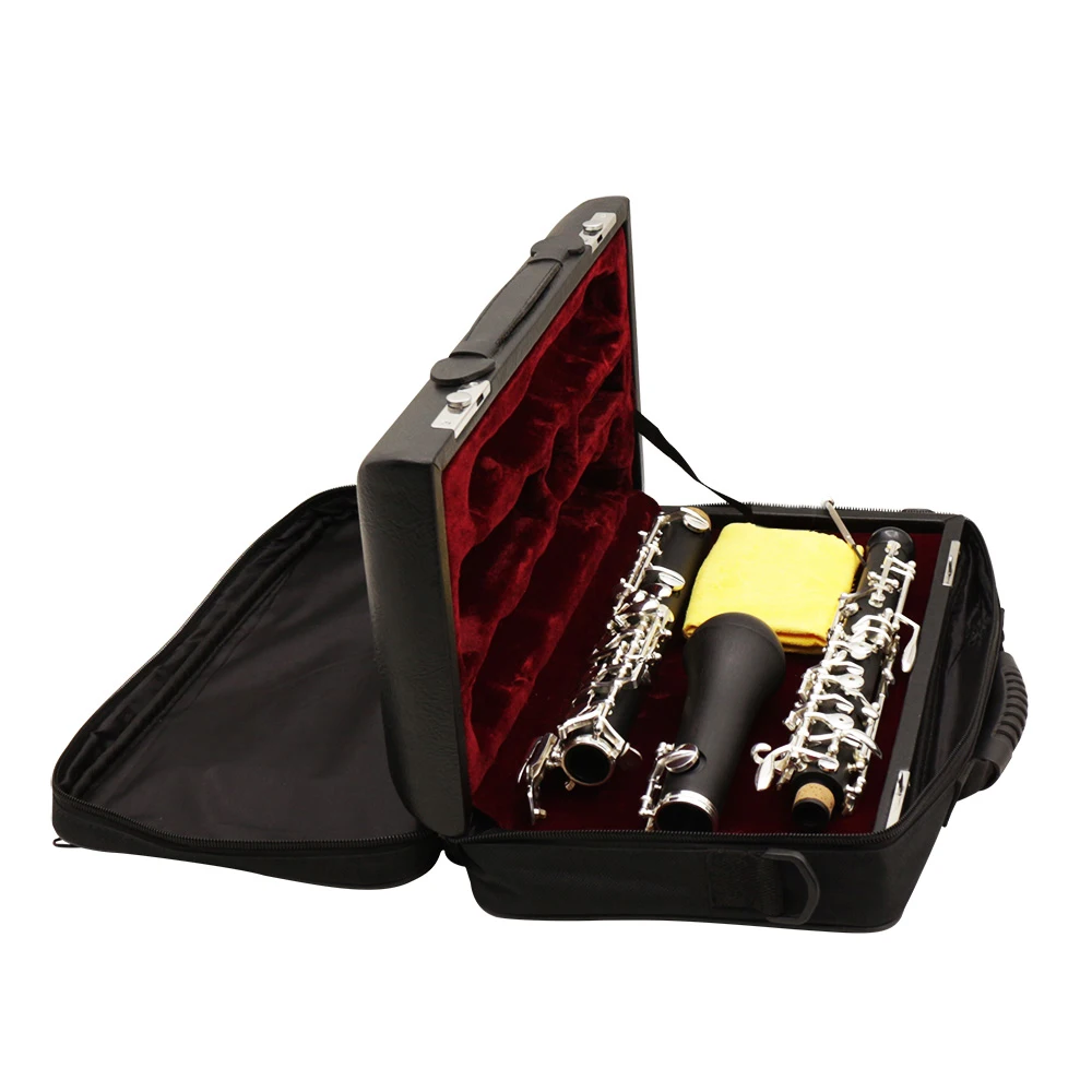 Oboe C Ключ Мельхиор покрытием серебро с Рид перчатки Ткань для очистки отвёртки кожаный чехол сумка ремень