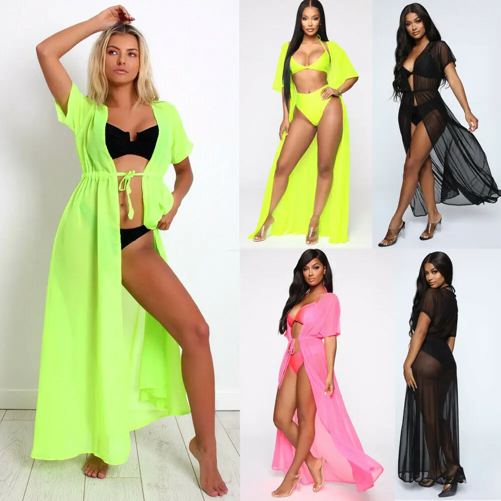 

Women Sexy Swimwear Bikini Cover Up Beach Dress Bathing Suit Women Swimsuit Plus Size Maxi Wrap Skirt Sarong Pareo Dress