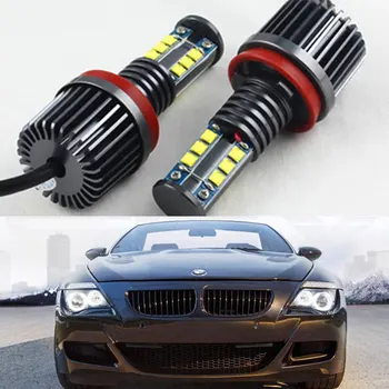 

2x Canbus LED Angel Eyes light 120W H8 LED HID Bulb For BMW E60 E61 E63 E64 E70 X5 E71 X6 E82 E87 E89 Z4 E90 E91 E92