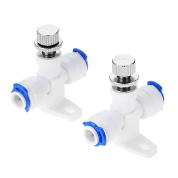 1Pc RO Water Flow Control Valve 1/4 OD Regulator Waterflow Control Valve Connector Fitting for Reverse Osmosis Water Systems 3pcs 1 4 inch flow control valve ro reverse osmosis membrane water purifier waste water than the regulator control valve