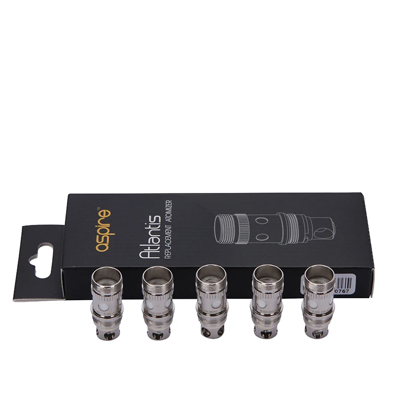 5PCS Original Aspire Atlantis Coil Bottom Vertical Coil E Cigarette Atlantis Coil Atlantis 2 Coil Evaporator for Atlantis Tank  04