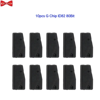 

KEYECU 10pcs G Chip ID82 80Bit Carbon Transponder Chip Key Chip for Subaru XV 2012-2015