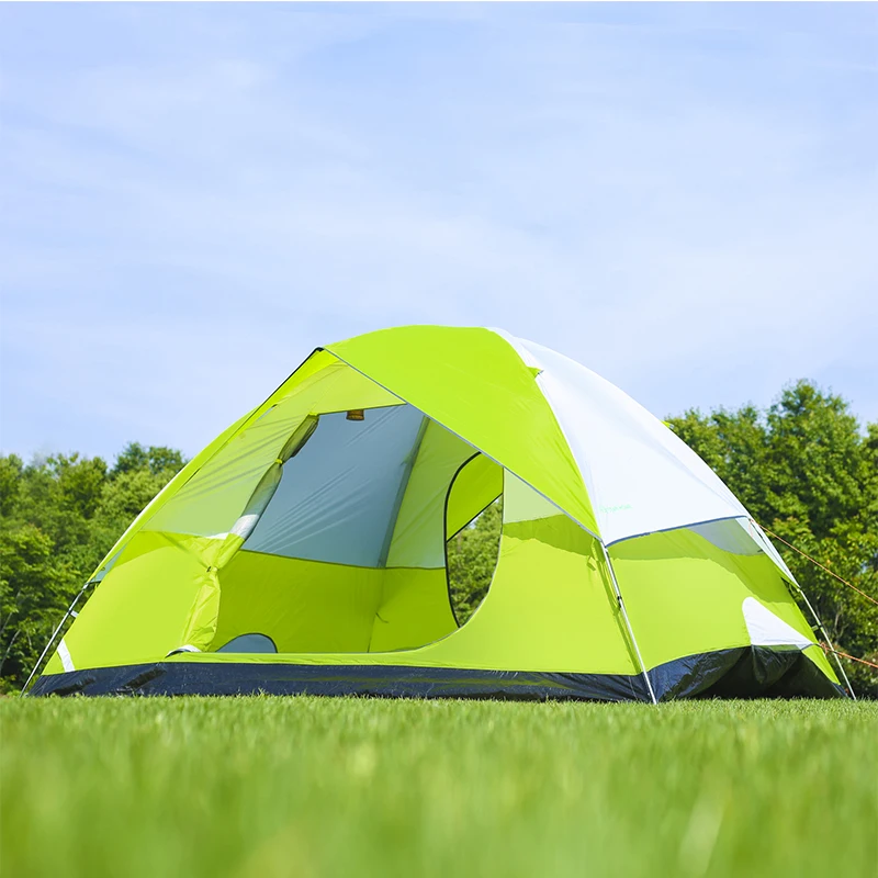 

Oversized Space Tent 5-6 People Family Outdoor Camping Tent Waterproof Portable Hiking Trip 3 Season Beach Tent