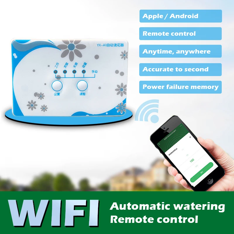 

Mobile Phone WIFI Automatic Watering Device Remote control Garden plant utomatic Drip Irrigation system water pump timer tool