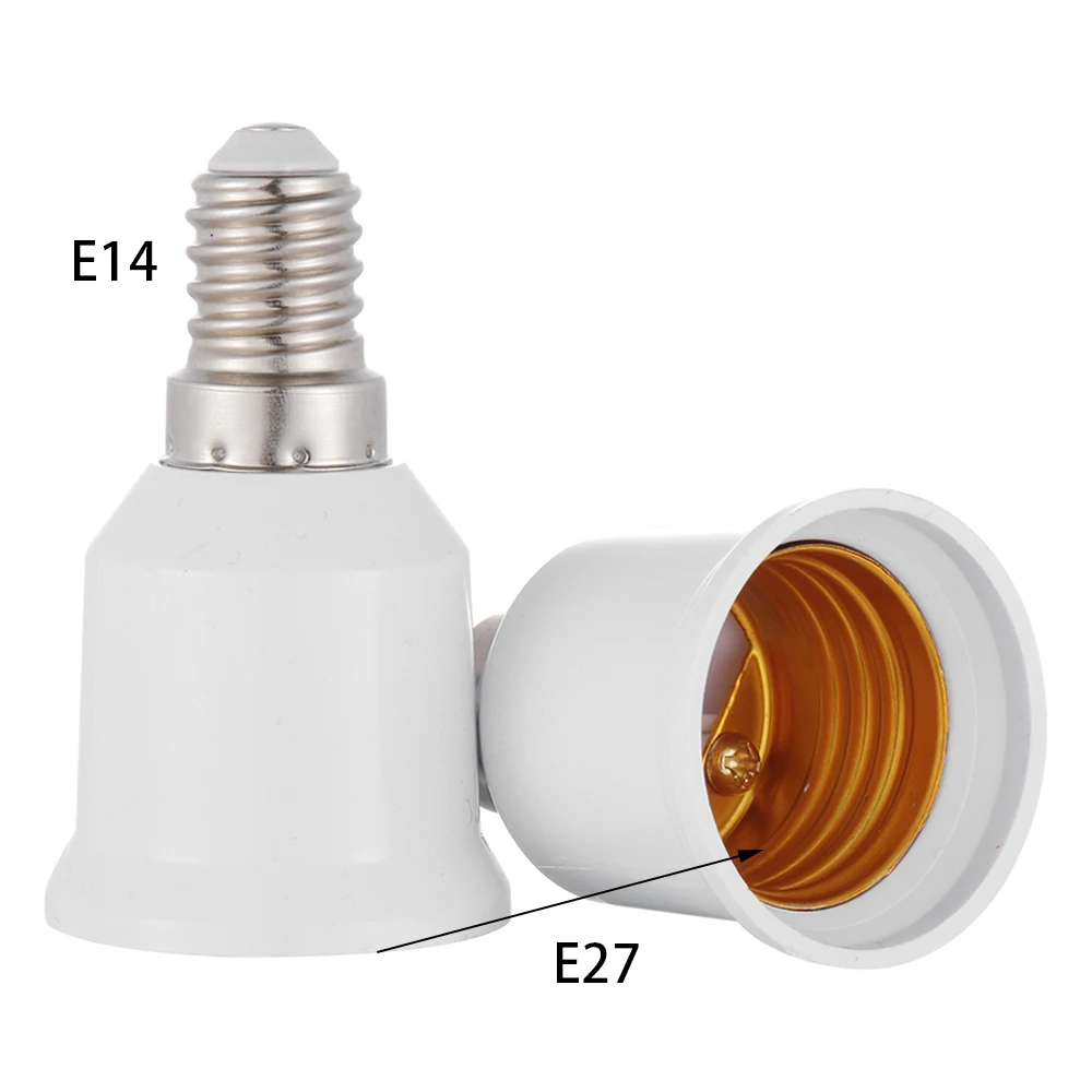 2 шт. E14 для E27 адаптер для лампового разъема с резьбовым горлом Ночной свет СИД лампа держатель адаптер оттенки лампа конвертер винтовой преобразователь