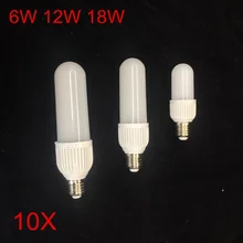 10 шт. 6Вт 12Вт 18Вт, E27 светодиодный лампы AC180-265V 2835 SMD светодиодные осветительные лампы для магазина суперяркое освещение