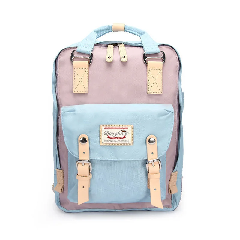  Donuts Double Shoulder Packs Girls' Backpacks High School Students Campus Oxford Canvas Bags New Tr - 33043871196