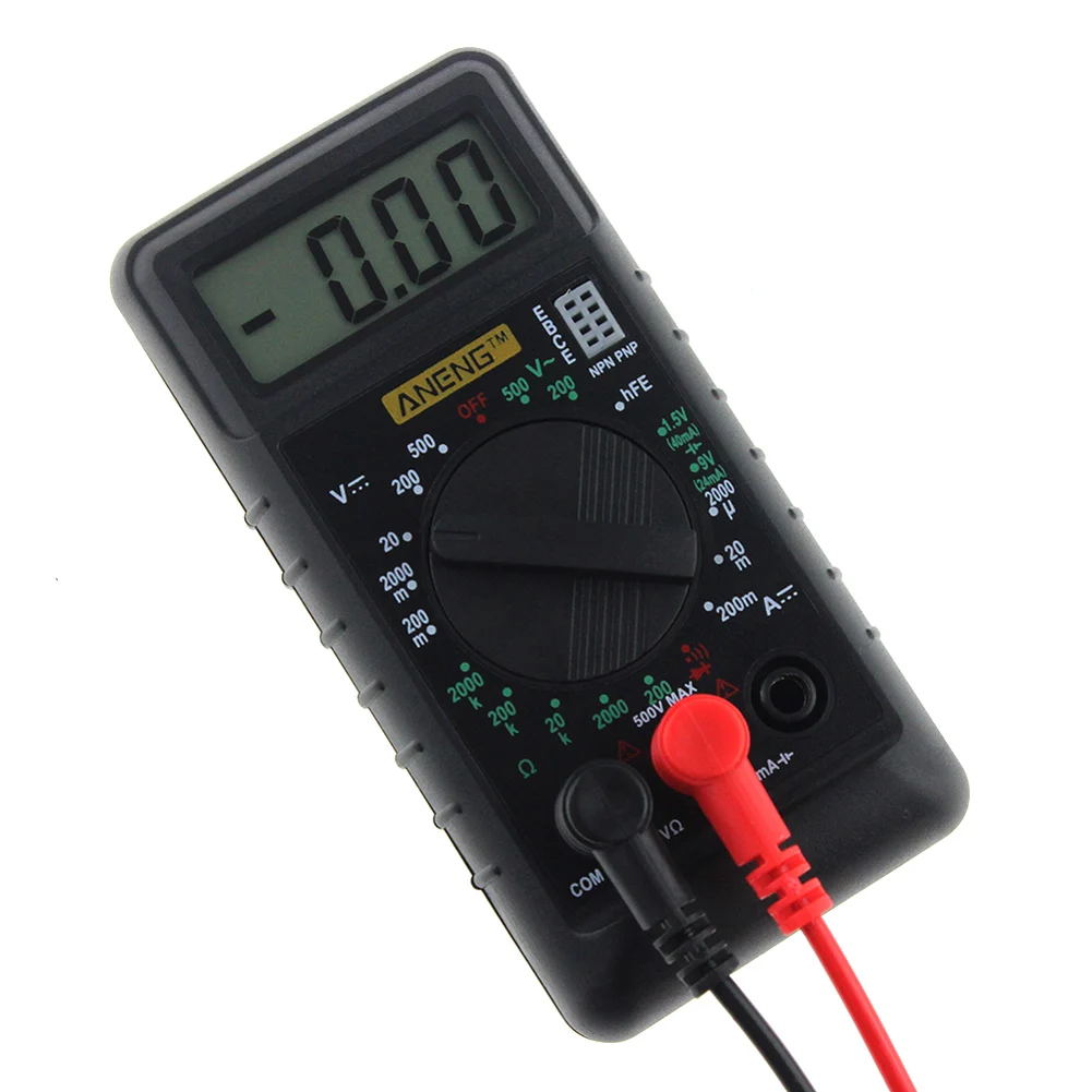 

AC/DC 200-500V Handheld Pocket DMM Digital Multimeter Voltmeter Ammeter Voltage Current Ohm Meter Multitester