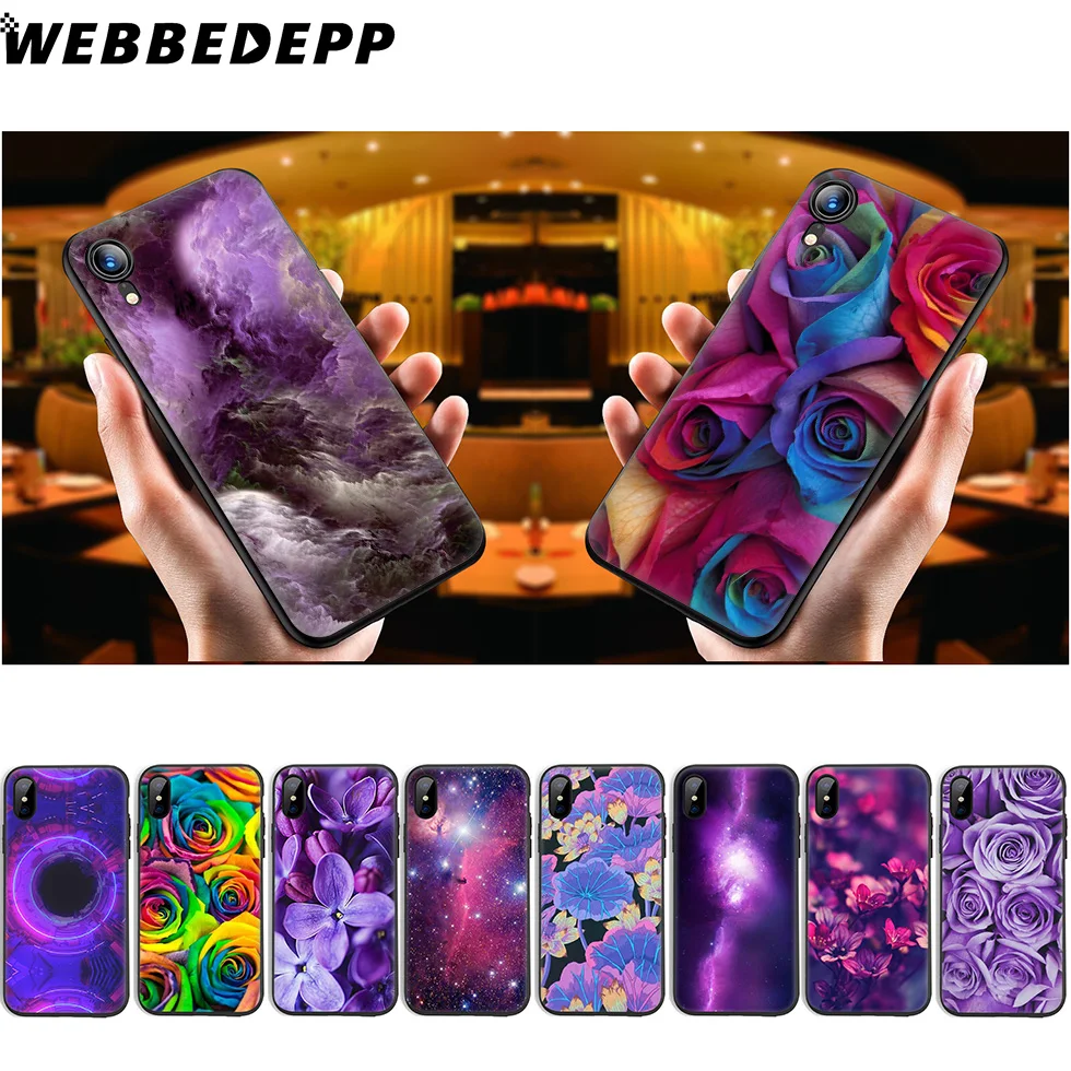 WEBBEDEPP Infinity on фиолетовый мягкий силиконовый чехол для iPhone 11 Pro Xr Xs Max X или 10 8 7 6 6S Plus 5