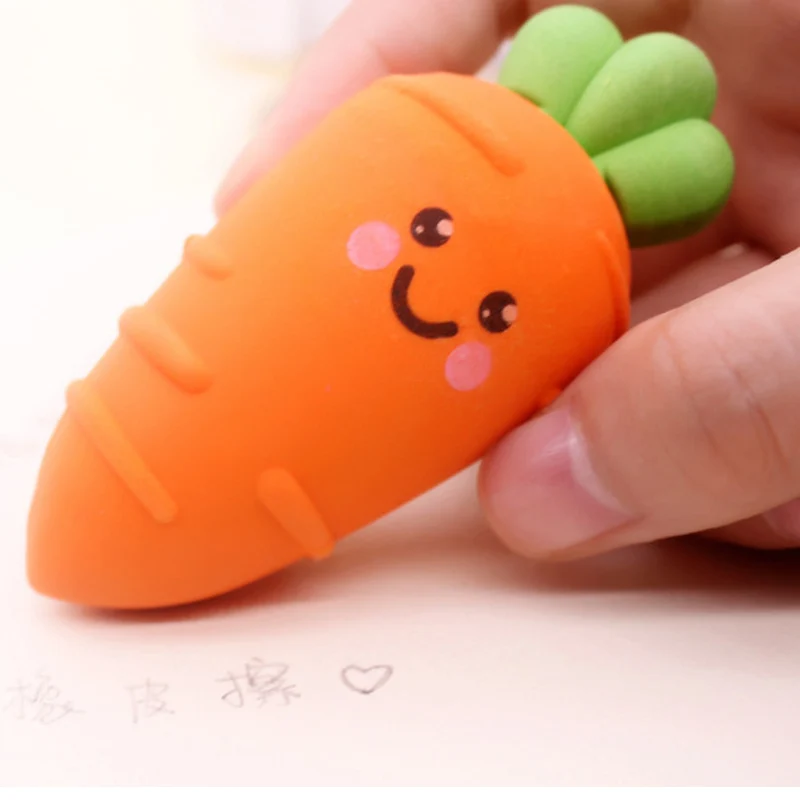 1 X Новинка Большой размер морковный резиновый ластик креативный kawaii канцелярские принадлежности офисные школьные принадлежности papelaria подарок для детей