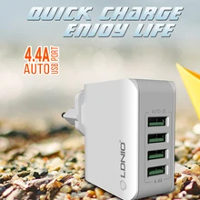 

LDNIO A4403 5V 4.4A 4-Port Universal USB Wall Charger Adapter for Mobile Phone Charger for iPhone Laptop